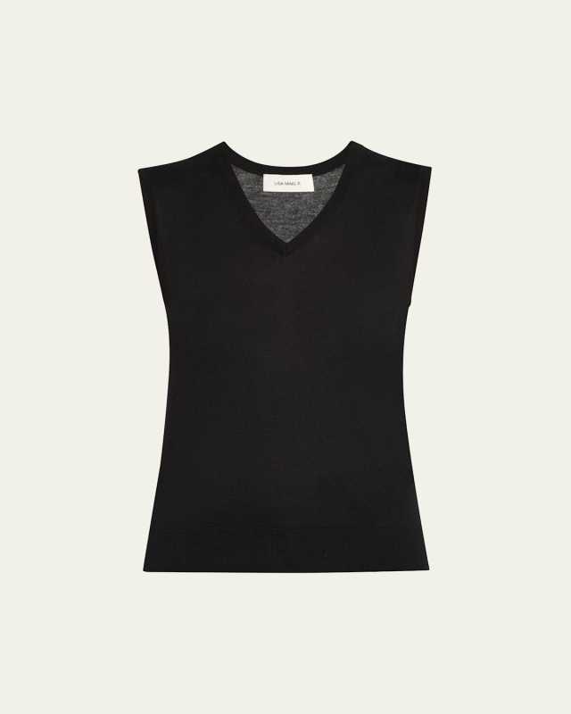 Lauri Sleeveless Cashmere Top
